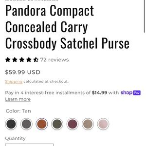 Concealed Carry purse ! Perfect condition!
